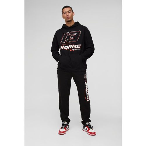Survêtement oversize à imprimé 13 s - S - Boohooman - Modalova
