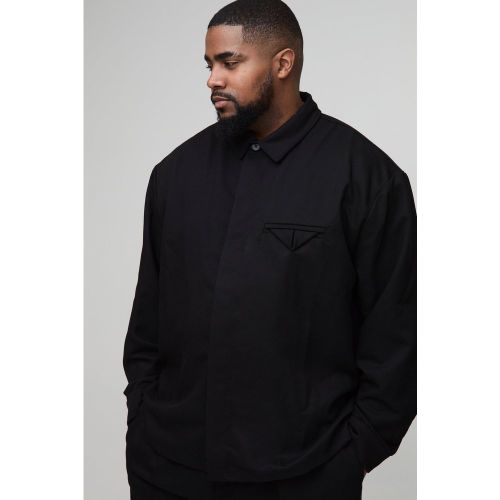 Grande taille - Surchemise en twill - XXXL - Boohooman - Modalova