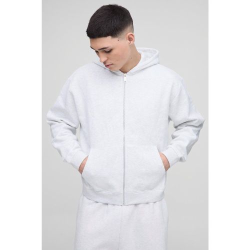 Sweat à capuche oversize zippé épais homme - S - Boohooman - Modalova