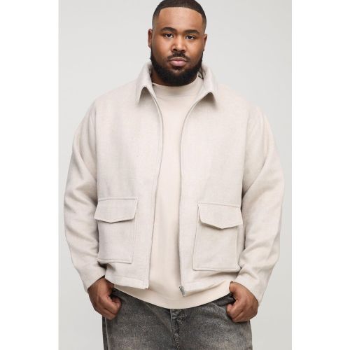 Grande taille - Surchemise oversize à chevrons - XXXL - Boohooman - Modalova