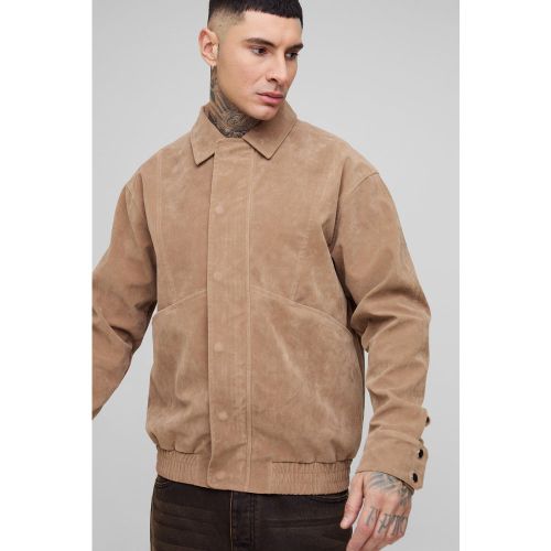 Tall - Veste Harrington oversize en synthétique - S - Boohooman - Modalova