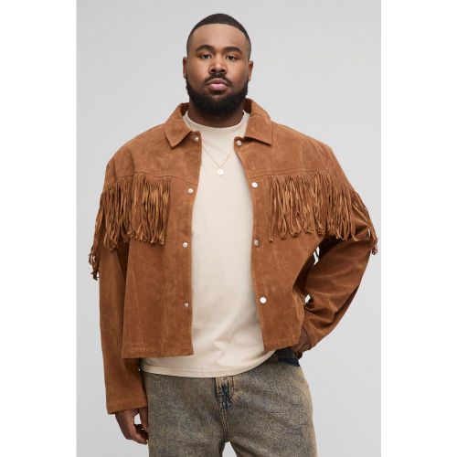 Grande taille - Veste à pompons en synthétique - XXXL - Boohooman - Modalova