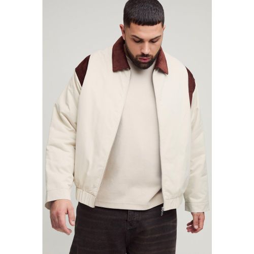 Grande taille - Veste matelassée en velours côtelé - XXXL - Boohooman - Modalova