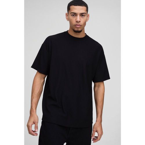 T-shirt oversize côtelé - S - Boohooman - Modalova