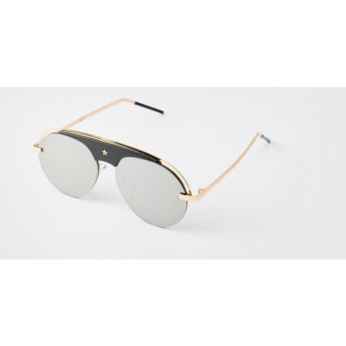 Lunettes de soleil rondes - ONE SIZE - Boohooman - Modalova