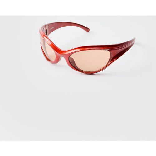 Lunettes de soleil rondes en plastique - ONE SIZE - Boohooman - Modalova