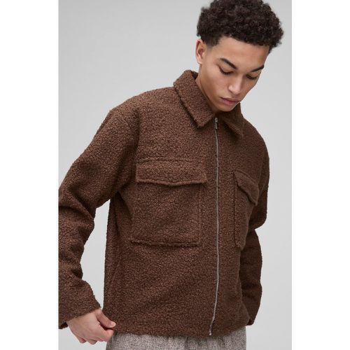 Veste oversize en polaire homme - S - Boohooman - Modalova