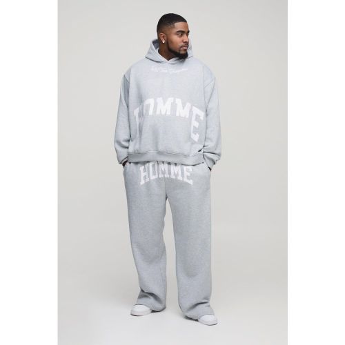 Grande taille - Survêtement oversize fendu - XXXL - Boohooman - Modalova
