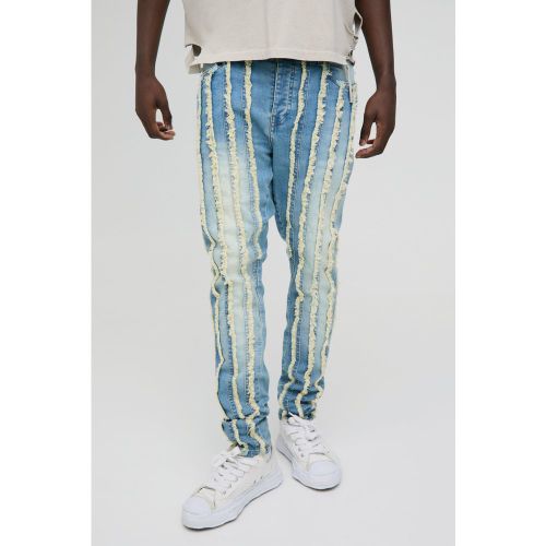 Jean skinny froncé délavé - 28R - Boohooman - Modalova