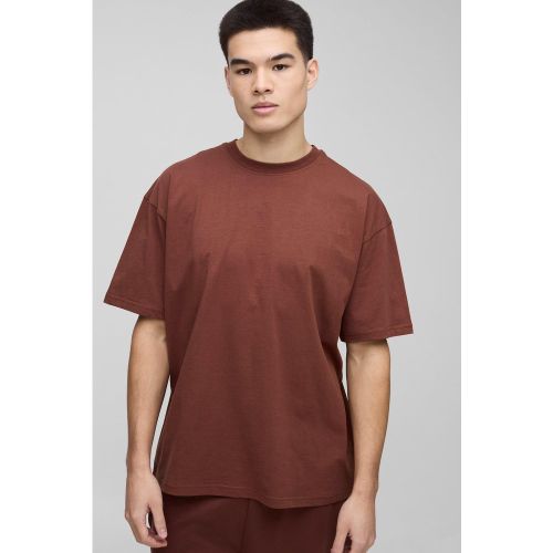 T-shirt basique oversize à col ras-du-cou - S - Boohooman - Modalova