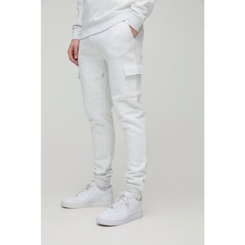 Tall - Jogging cargo skinny épais - S - Boohooman - Modalova
