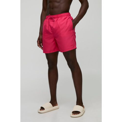 Short de bain mi-long à logo - S - Boohooman - Modalova