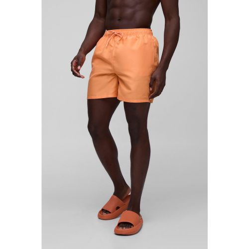 Short de bain mi-long à broderie - S - Boohooman - Modalova