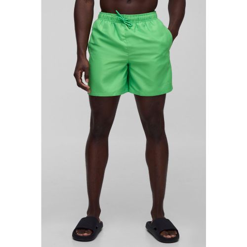 Short de bain mi-long à broderie - S - Boohooman - Modalova
