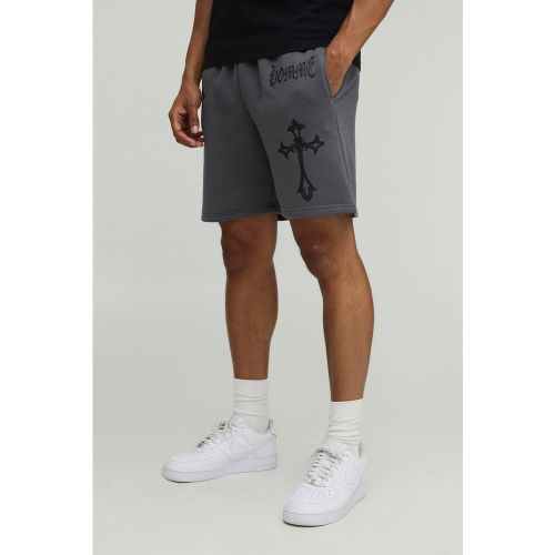 Short mi-long à bretelles croisées - S - Boohooman - Modalova