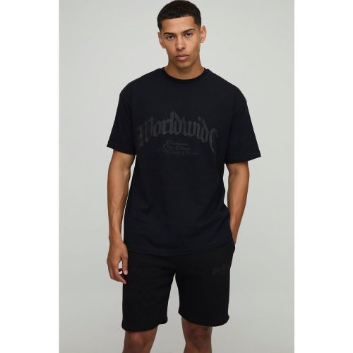Ensemble oversize à écusson croisé homme - S - Boohooman - Modalova