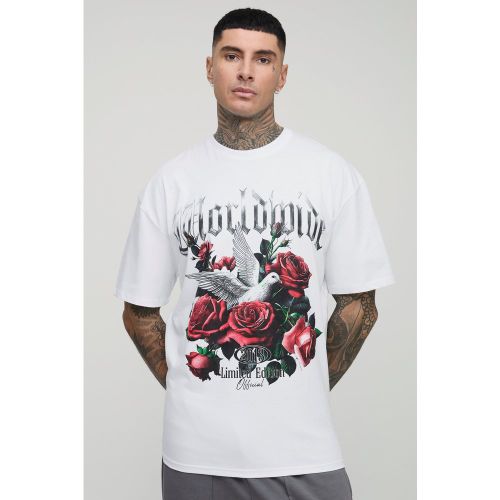 Tall - T-shirt oversize fleuri - 2XL - Boohooman - Modalova