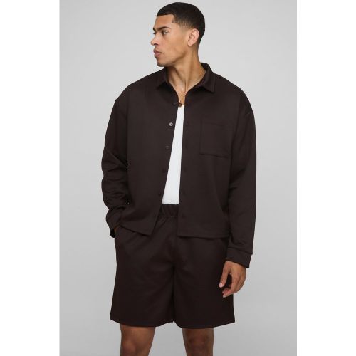 Ensemble oversize avec veste Harrington et short - S - Boohooman - Modalova
