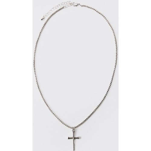 Collier gothique à pendentif croix - ONE SIZE - Boohooman - Modalova