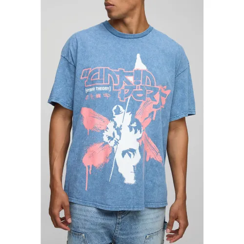 T-shirt oversize à imprimé Linkin Park - S - Boohooman - Modalova