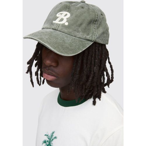 Casquette à broderie B - ONE SIZE - Boohooman - Modalova