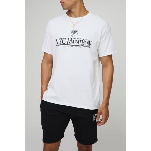 Ensemble oversize à imprimé marathon - S - Boohooman - Modalova