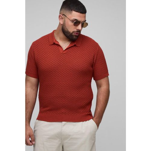 Grande taille - Polo oversize à carreaux - 2XL - Boohooman - Modalova