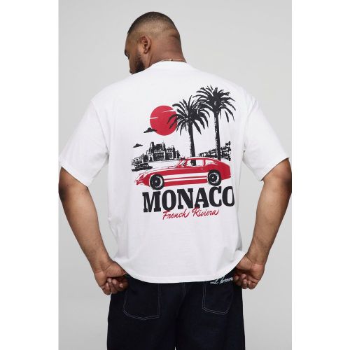 Grande taille - T-shirt oversize à imprimé palmier - 2XL - Boohooman - Modalova