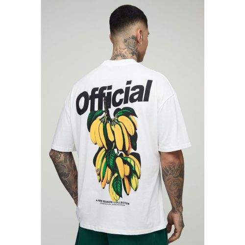 Tall - T-shirt oversize à imprimé banane - Official - 2XL - Boohooman - Modalova