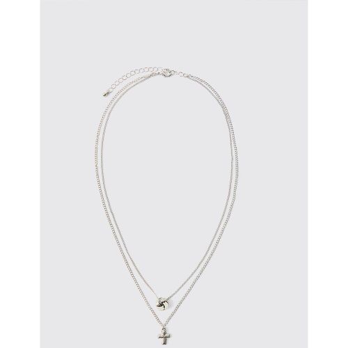 Multi Layered Necklace - ONE SIZE - Boohooman - Modalova