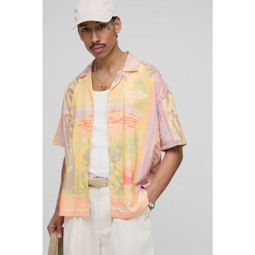 Chemise oversize imprimée - S - Boohooman - Modalova