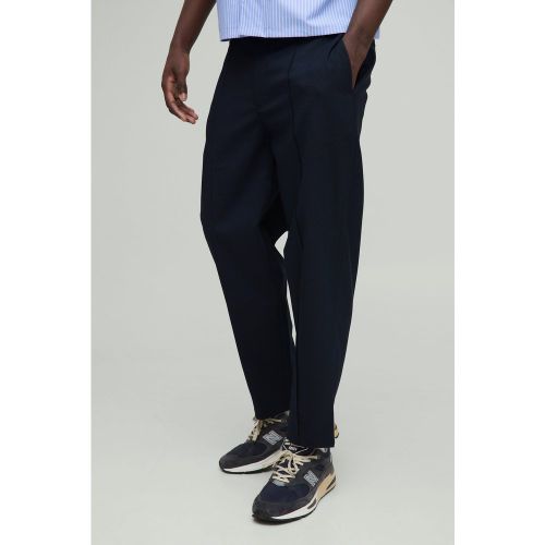 Pantalon chino baggy fuselé à rayures - 28 - Boohooman - Modalova