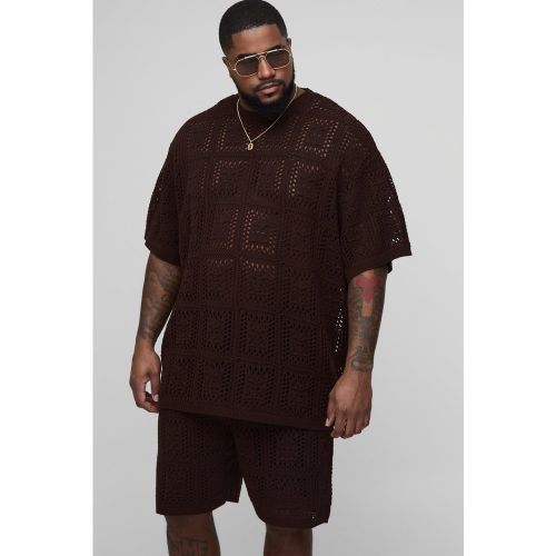 Grande taille - Ensemble en crochet avec short - 2XL - Boohooman - Modalova