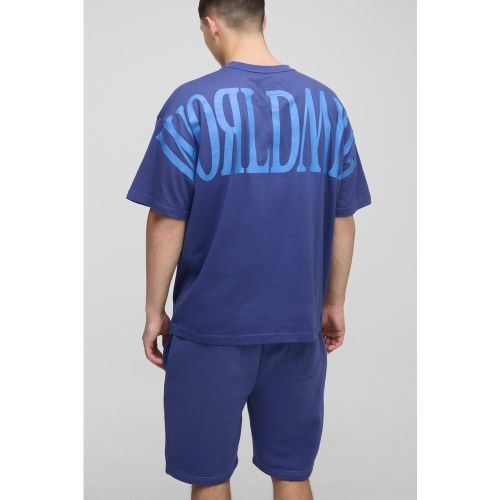 Ensemble oversize à imprimé Worldwide homme - S - Boohooman - Modalova