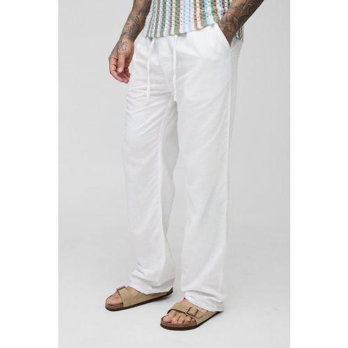 Tall - Pantalon large synthétique à taille élastiquée - 2XL - Boohooman - Modalova