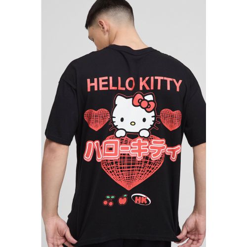 T-shirt oversize à imprimé Hello Kitty - S - Boohooman - Modalova