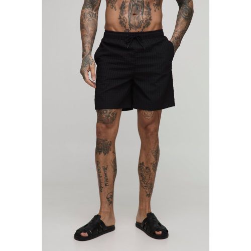 Tall - Short de bain mi-long à carreaux - 2XL - Boohooman - Modalova