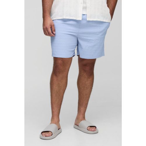 Grande taille - Short de bain mi-long à carreaux - 2XL - Boohooman - Modalova