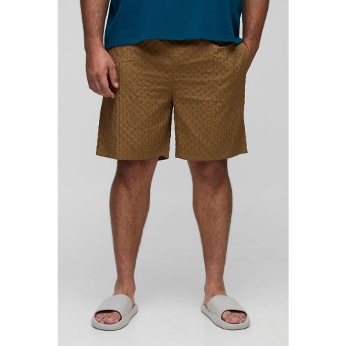 Grande taille - Short de bain long texturé - 2XL - Boohooman - Modalova