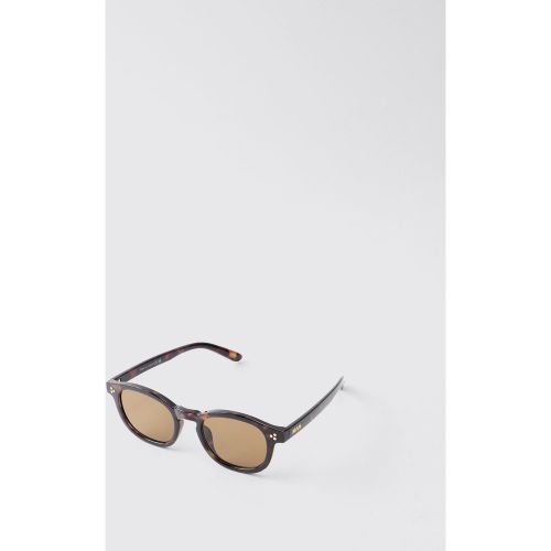 Lunettes de soleil rétro écaille de tortue - MAN - ONE SIZE - Boohooman - Modalova