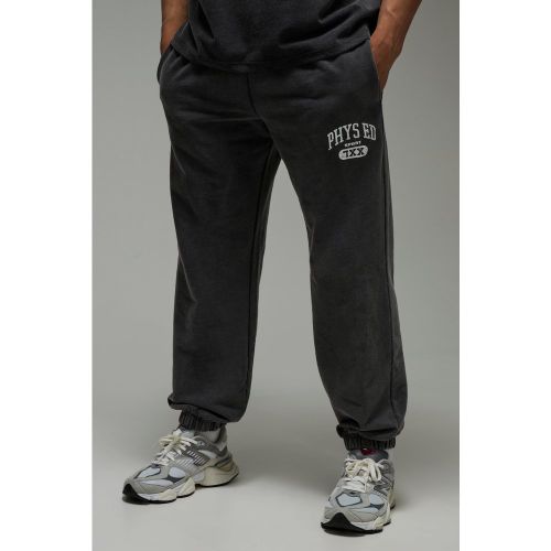 Jogging oversize délavé à slogan - MAN Active - 2XL - Boohooman - Modalova
