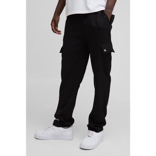 Pantalon de survêtement cargo à taille élastiquée - S - Boohooman - Modalova