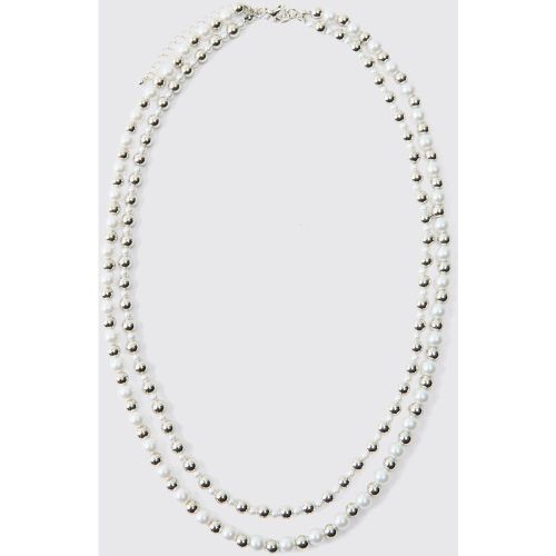 Collier superposé à perles - ONE SIZE - Boohooman - Modalova