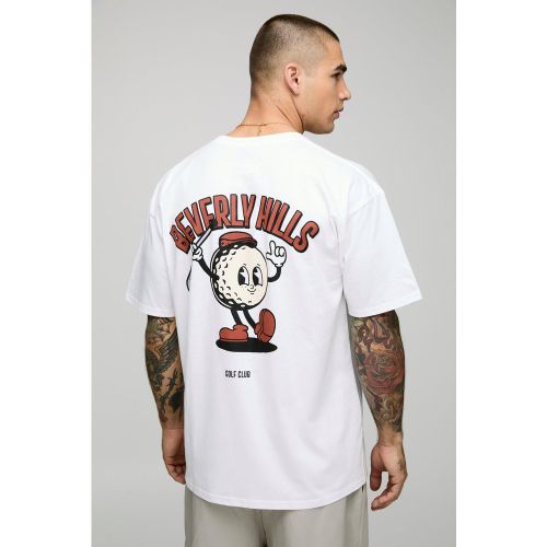 T-shirt oversize à imprimé Beverly Hills - S - Boohooman - Modalova