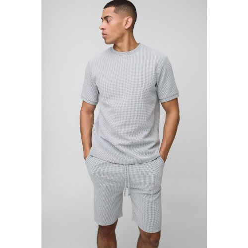 Ensemble en tissu éponge avec t-shirt - S - Boohooman - Modalova