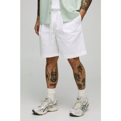 Short baggy plissé - 30 - Boohooman - Modalova