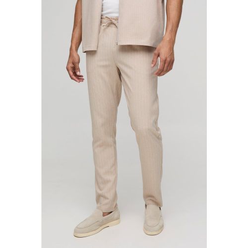 Pantalon slim à rayures fines - S - Boohooman - Modalova