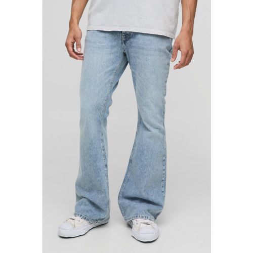 Jean slim en denim extra flare - 28R - Boohooman - Modalova