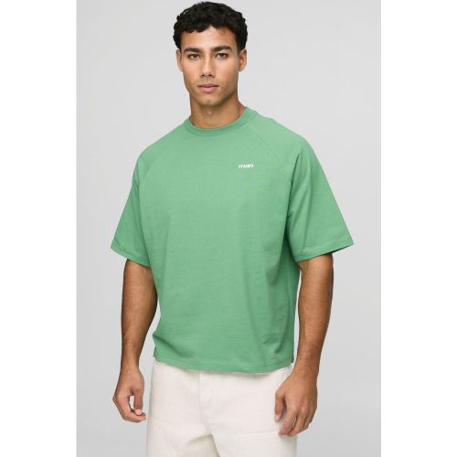 T-shirt oversize brodé - Ofcl - S - Boohooman - Modalova