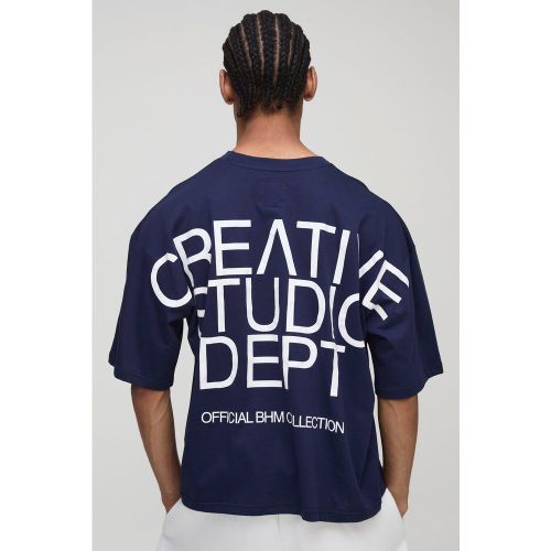 T-shirt oversize à coutures apparentes - S - Boohooman - Modalova